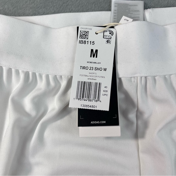 NWT Adidas Women's Shorts Medium White AEROREADY Soccer Active Gym Running - Picture 6 of 13